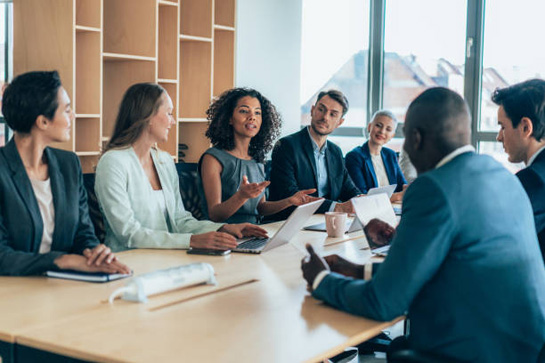 Business investment strategy meeting